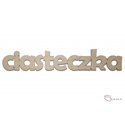 Ciasteczka - napis A417